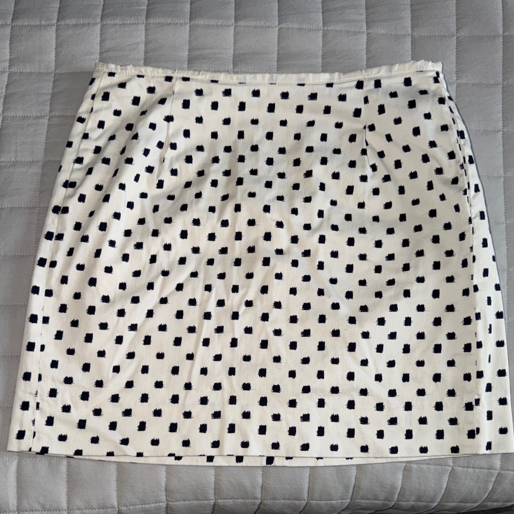 J. Crew Black and White Mini Skirt